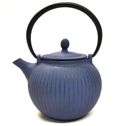 Coloured Cast Iron Teapot -  Soft Blue