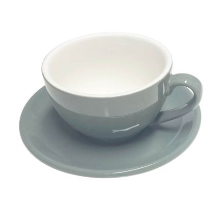 Traditional Cup and Saucer - Grey