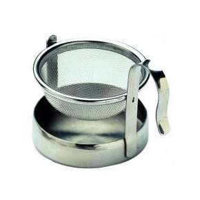 Tea Strainer With Stand & Drip Bowl