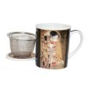 Klimt Kiss Mug With Lid And Infuser