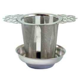 Stainless Steel Filigree Handled Tea Infuser