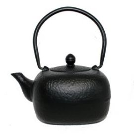Cast Iron Teapot - Black Mottled