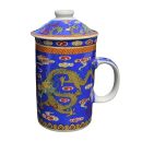 Golden Dragon Mug With Lid And Infuser